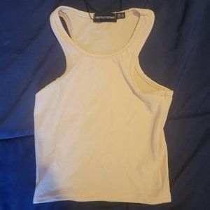 Slinky Fitted Racer Crop Top